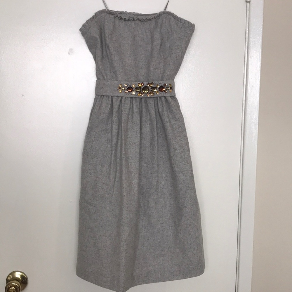 Banana Republic strapless dress w/embellished belt